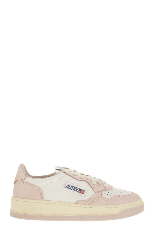 Autry Medalist Low - Two-Tone Leather Sneakers