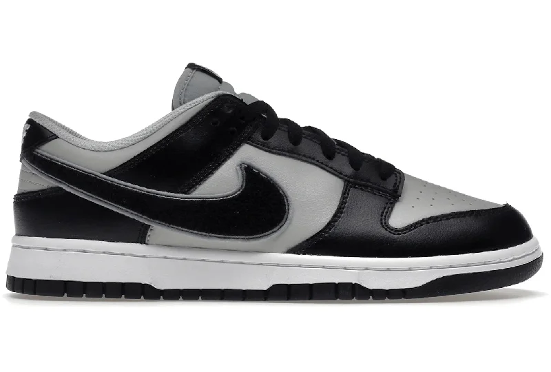 Nike Dunk Low Chenille Swoosh Black Grey