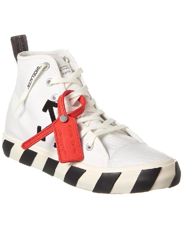 Off-White Mid Top Vulcanized Canvas Sneaker