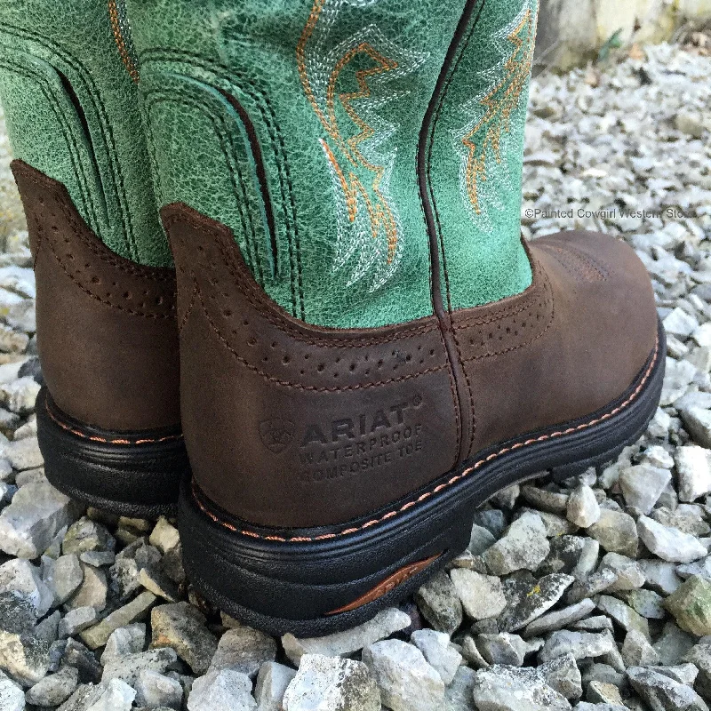 Ariat Women's Tracey Pull On H20 Composite Toe Work Boots 10015405