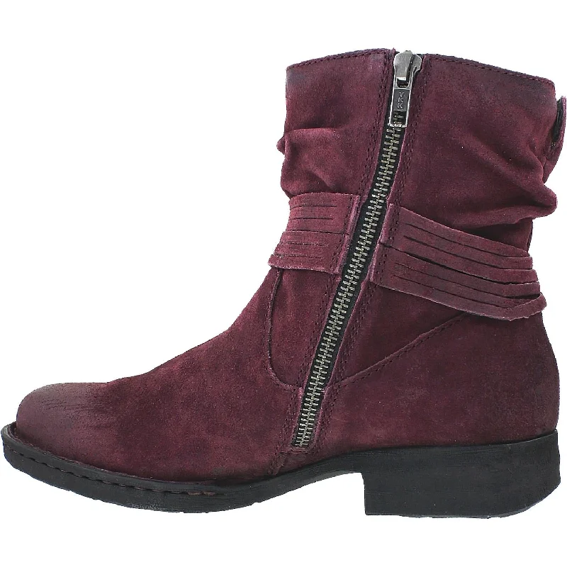 Women's Born Cross Burgundy Distressed Leather