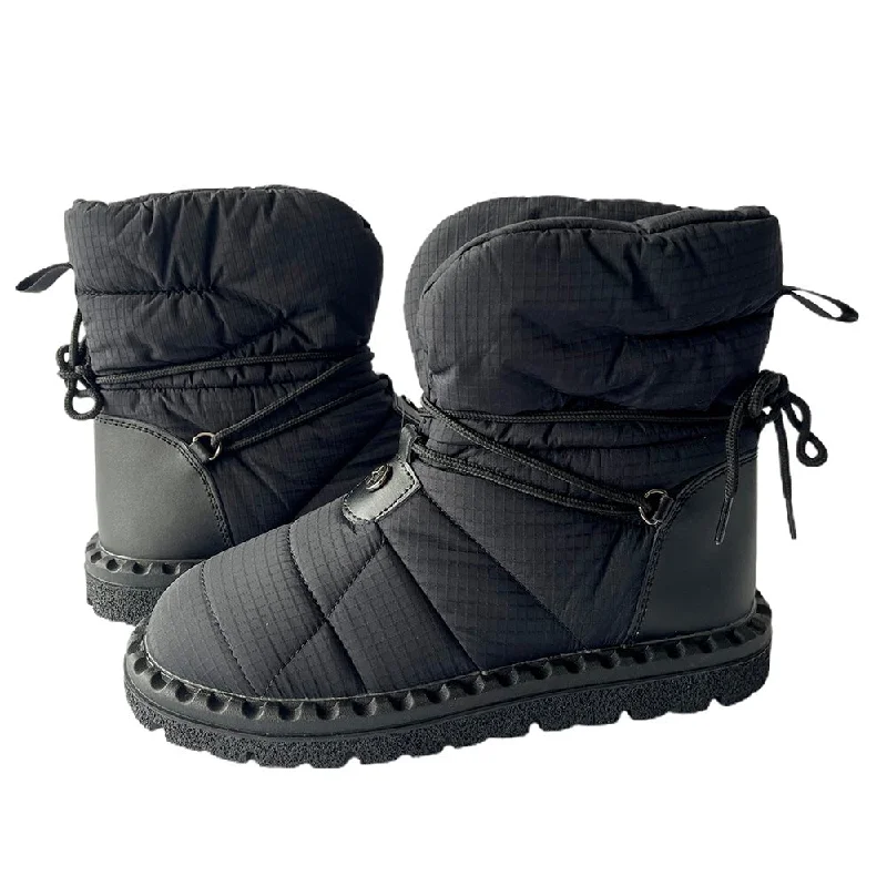 Classy All Black Women Winter Snowboots