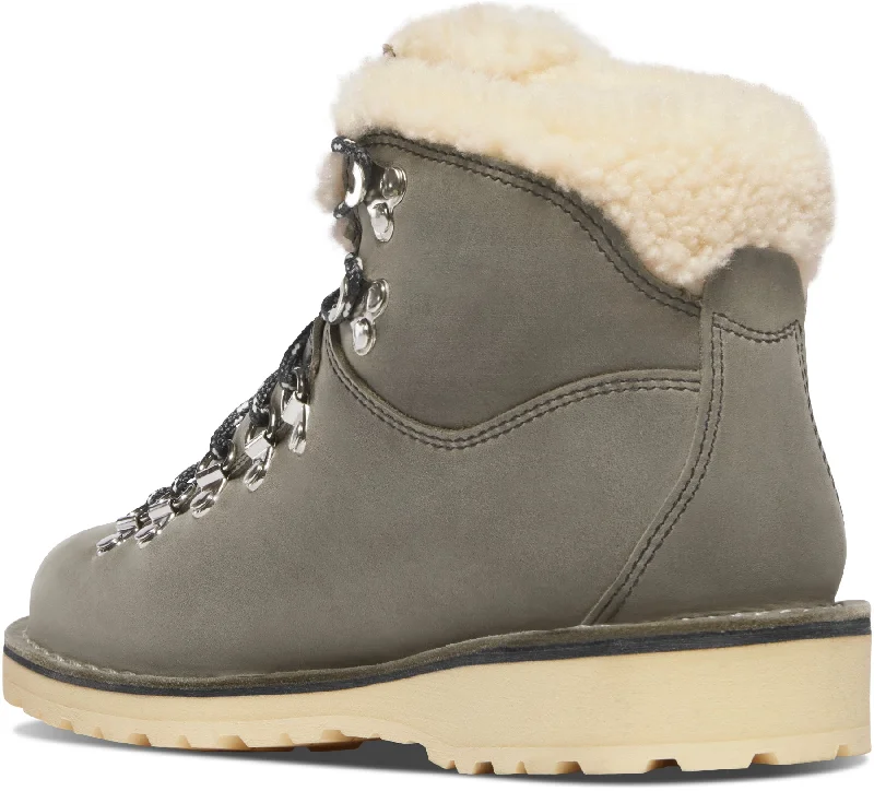 Danner Women's Mountain Pass Shearling Gray Hiking Boots 33308