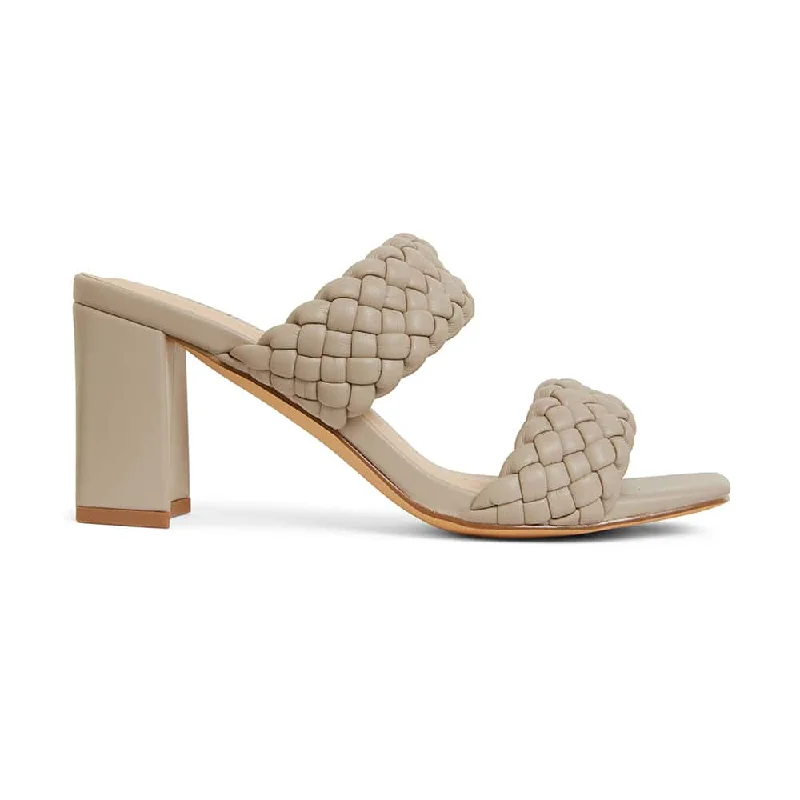 Hartley Heel in Nude Weave