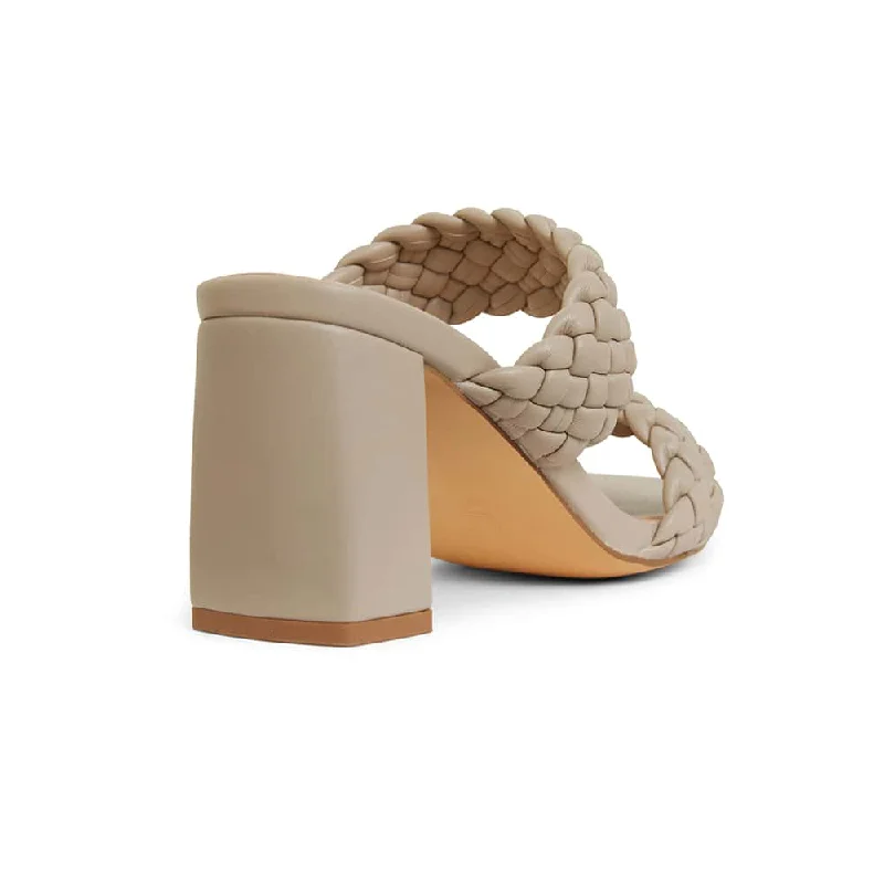 Hartley Heel in Nude Weave