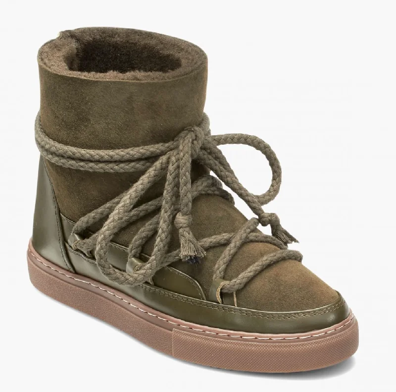 INUIKII Sneaker Classic Olive Green Boots