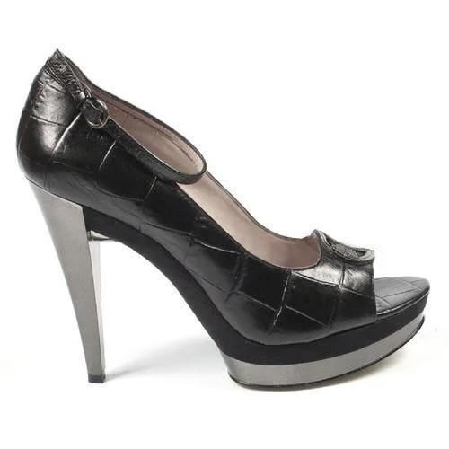 Black 10 US - 41.5 EUR Nine West Womens Pump Open Toe NWACCLAIM BLACK