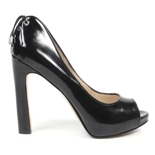 Black 10 US - 41.5 EUR Nine West Womens Pump Open Toe NWHEARTACHE BLACK