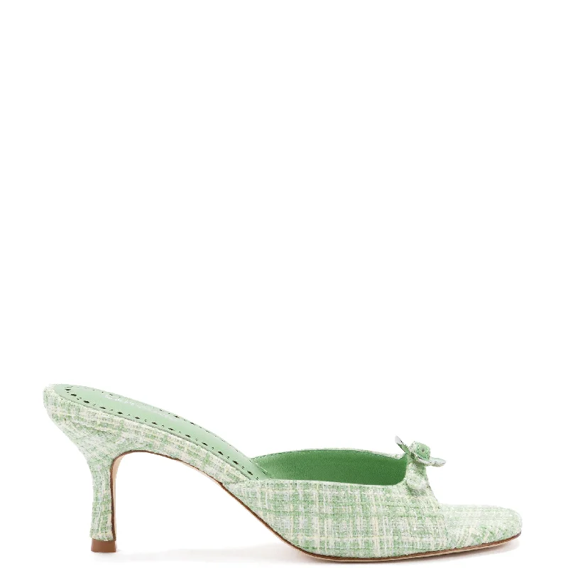 Daisy Mule In Mint Tweed