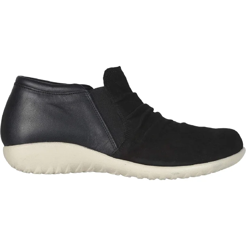 Women's Naot Terehu Black Velvet Nubuck