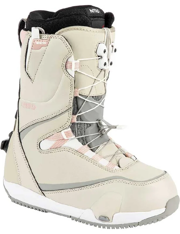 Nitro Cave TLS Step-On Snowboard Boots 2024 | Sand/Rose