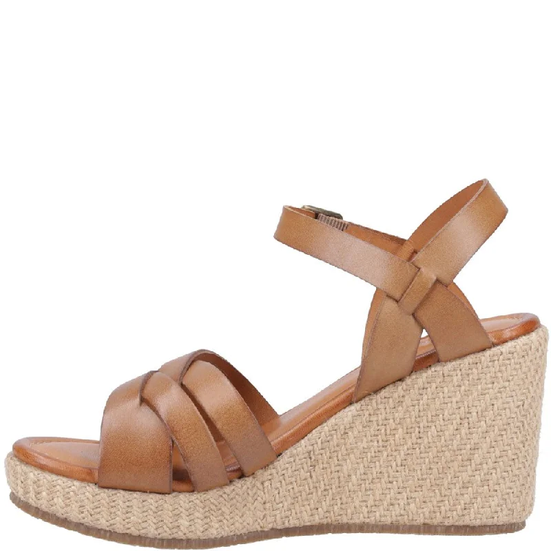 Tan Phoebe Wedge Sandals