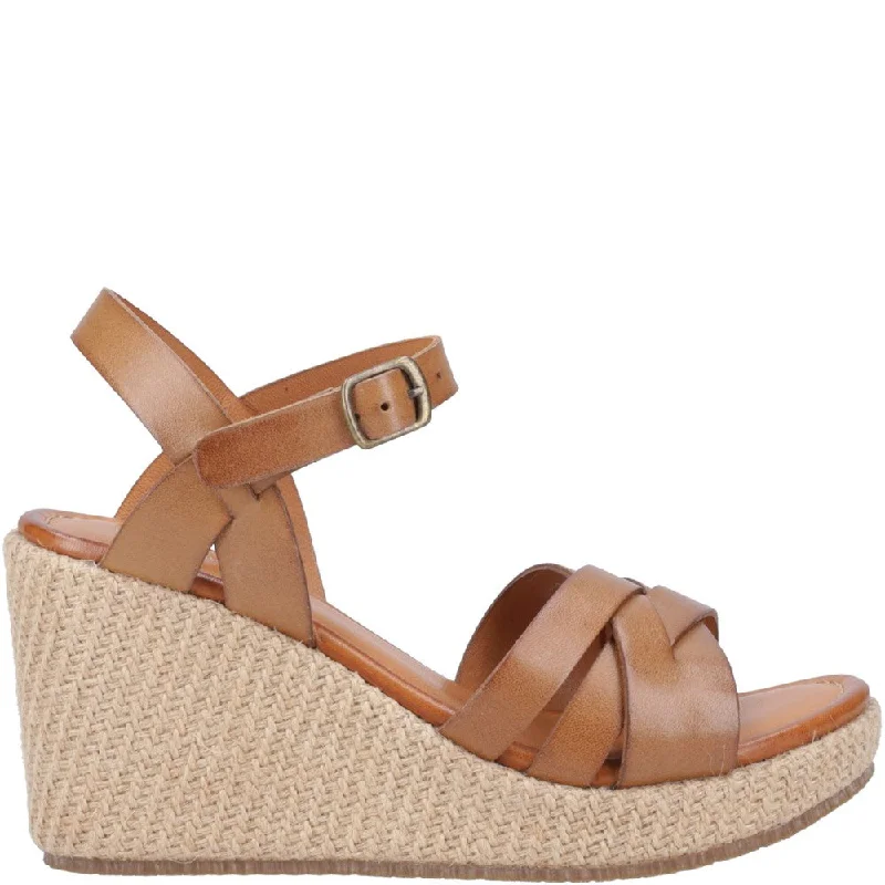 Tan Phoebe Wedge Sandals