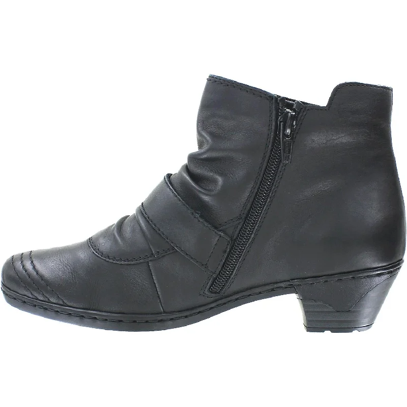 Women's Rieker 76963-01 Lynn Black Leather