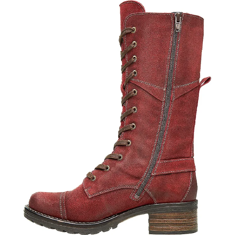 Women's Taos Tall Crave Garnet Rugged Leather