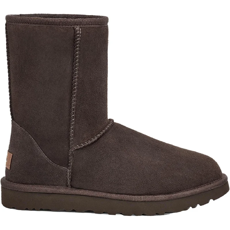 Women's UGG Classic Short II Chocolate Sheepskin