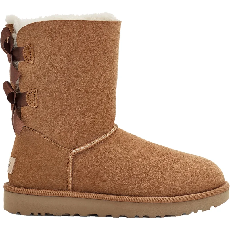 Women's UGG Bailey Bow II Chestnut Sheepskin