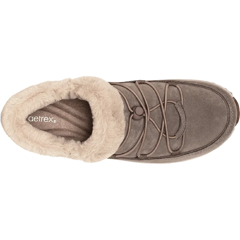 Women's Aetrex Chrissy Taupe Suede