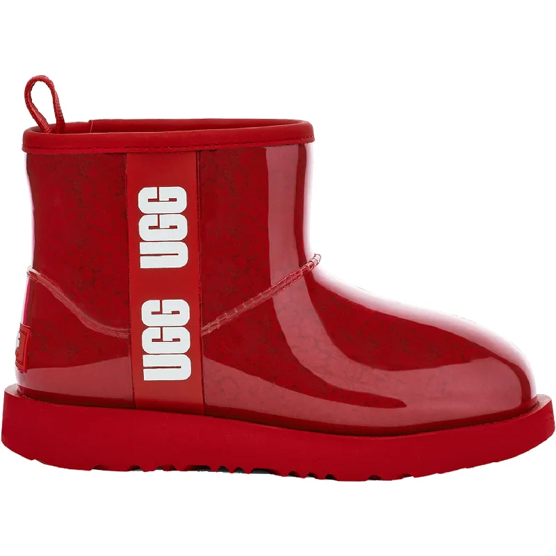 Women's UGG Classic Clear Mini Samba Red Synthetic