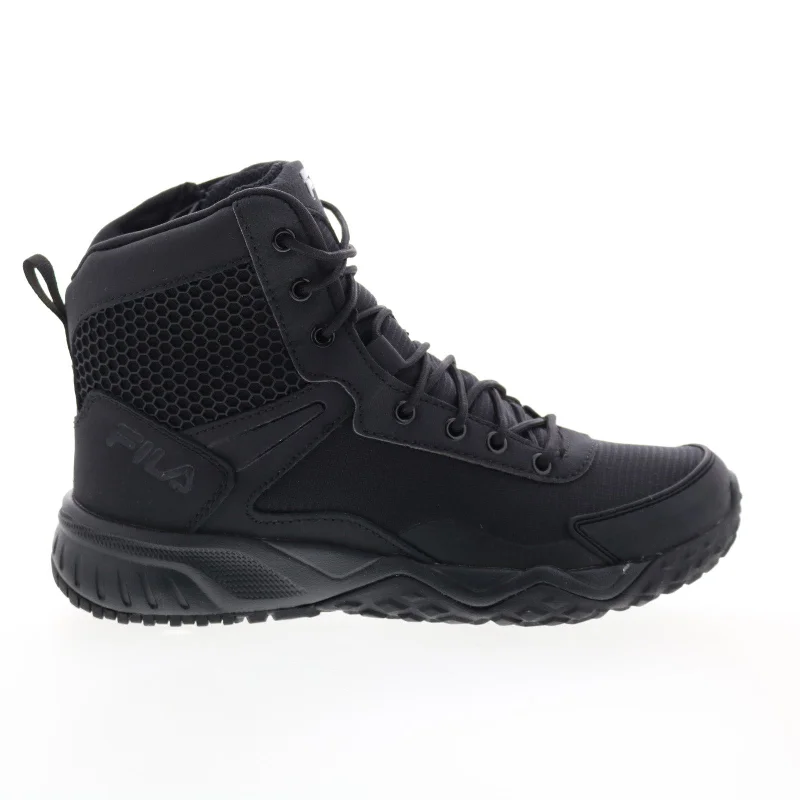 Fila Chastizer 5LM00841-001 Womens Black Leather Work Boots