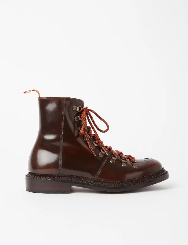 Grenson Brady Bookbinder Ski Boot - Dark Brown