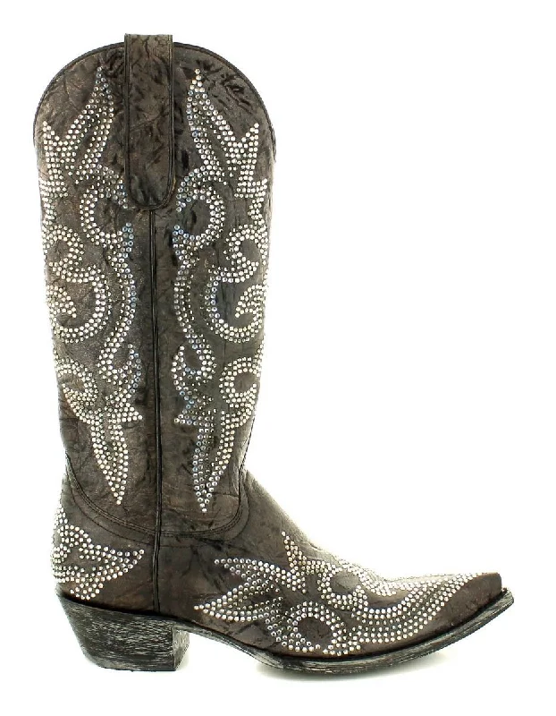 L1202-2 Old Gringo Women's DIEGO SWAROVSKI CRYSTAL Boot - ROANOKE