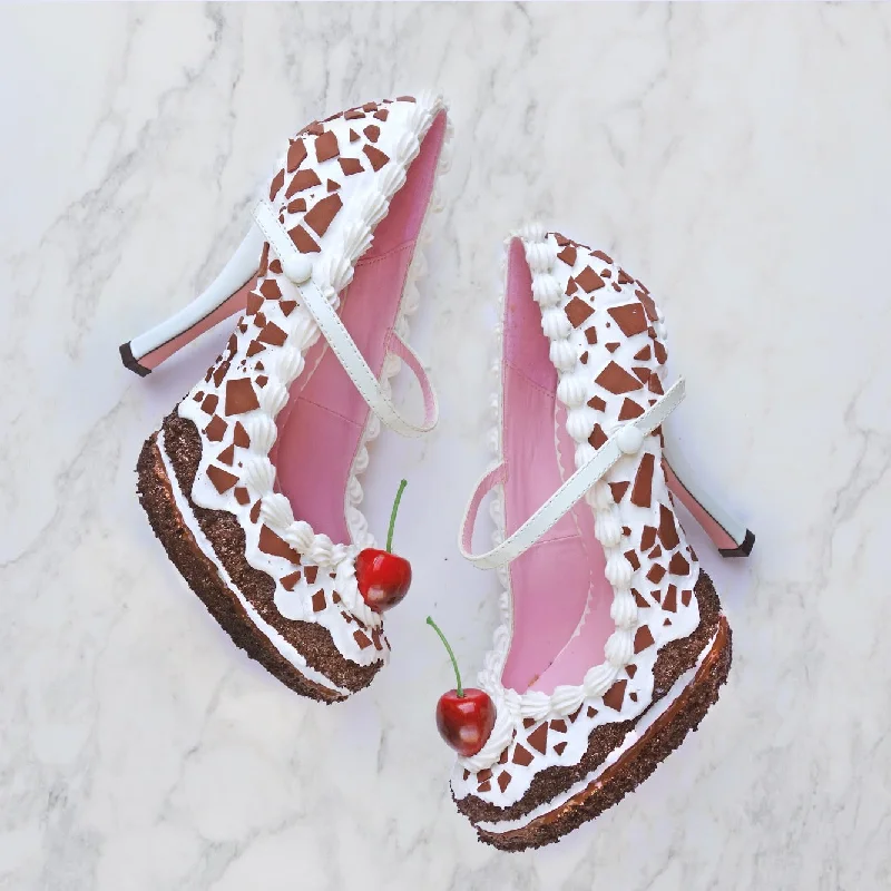 Black Forest Cake Heel Mary Jane 4""