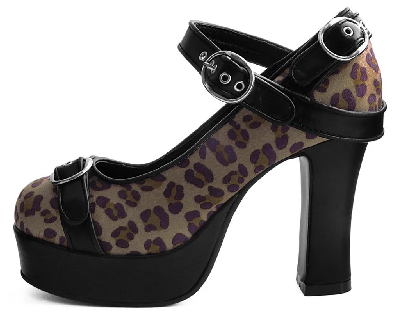 Black & Leopard Classic Platform Heel *ALL ITEMS FINAL SALE/NON-RETURNABLE*