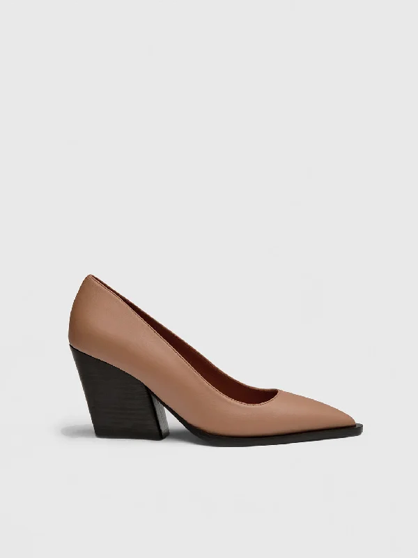 Capena Hazelnut Nappa Pumps