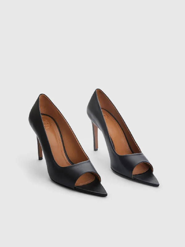 Cirella Black Nappa Pumps