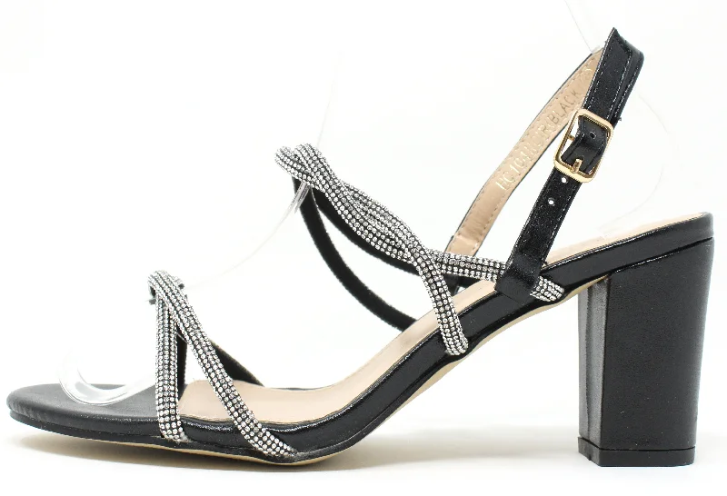 Diamante Multi Strap Heel