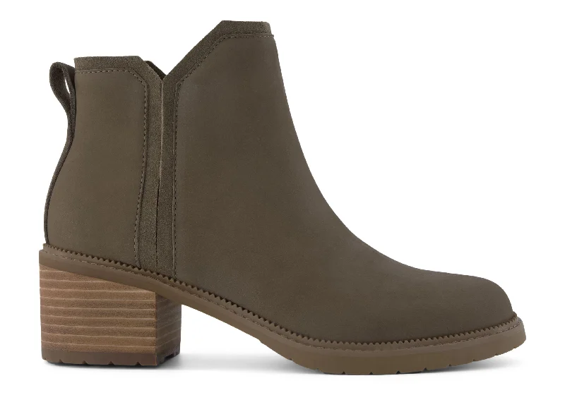 Hailey Heeled Boot - Canteen Leather