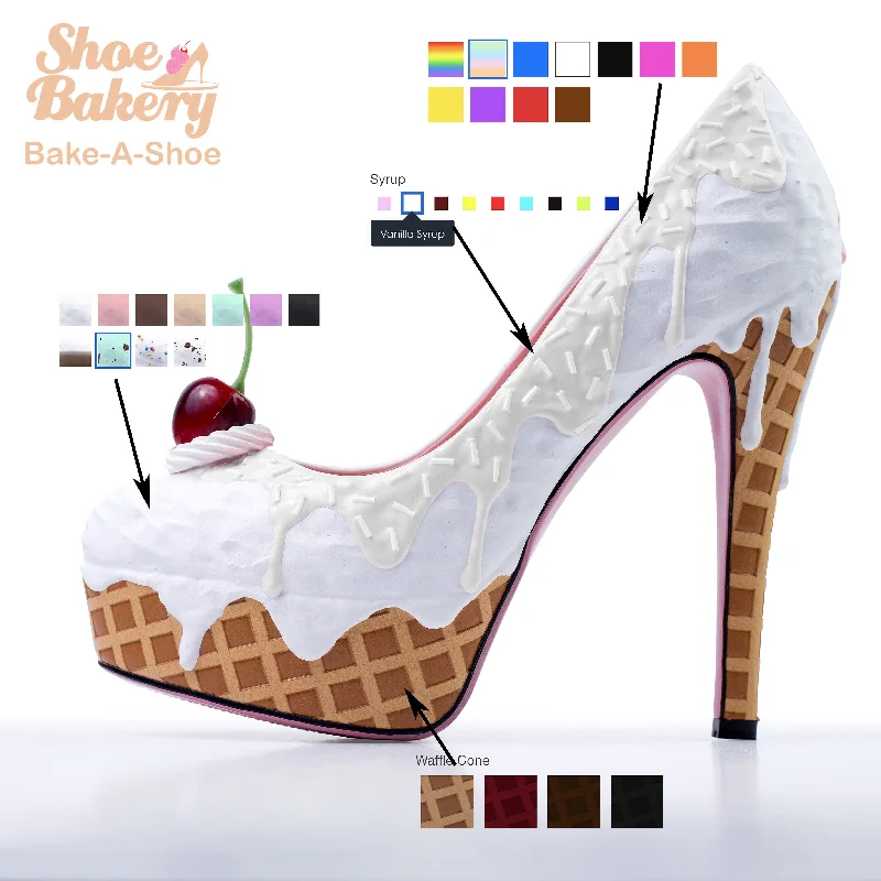 Bake-a-Shoe Ice Cream Heel 5.5""