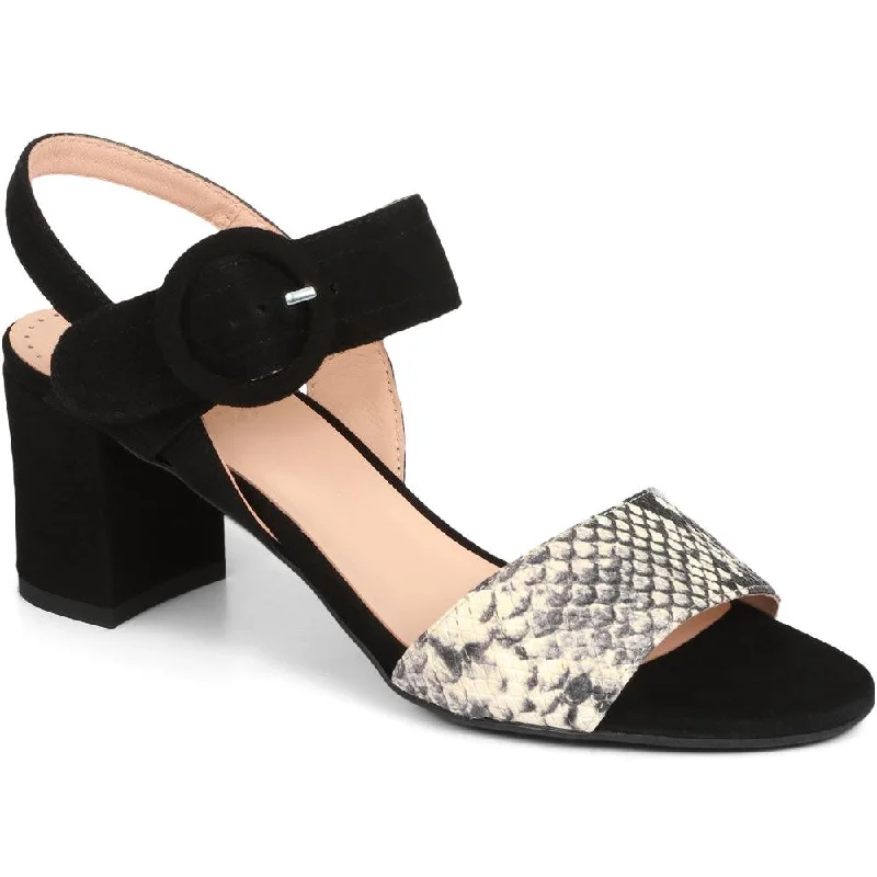 Leather Block Heel Sandal - CARM29504 / 314 975