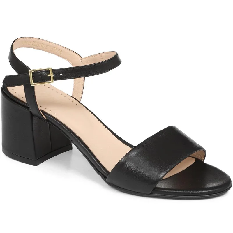 Leather Block Heel Sandal - CARM29505 / 314 492