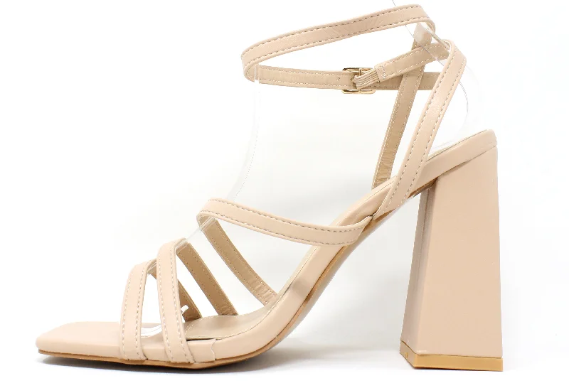 Multi Wrap Around Strap Heel