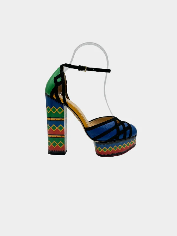 Multicolor Pattern Heels