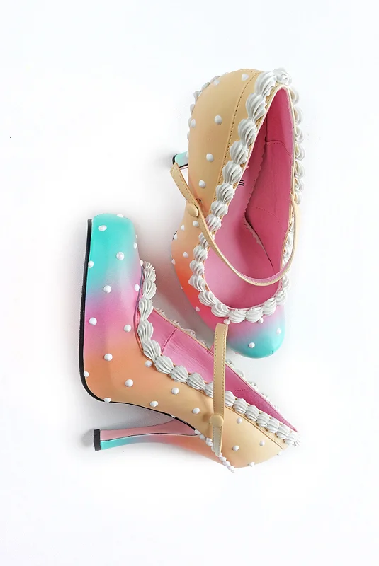 Sherbet and Cake Heel Mary Jane 4""