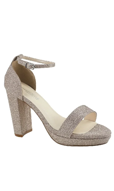 Mia Champagne High Heel Prom Shoes 4581