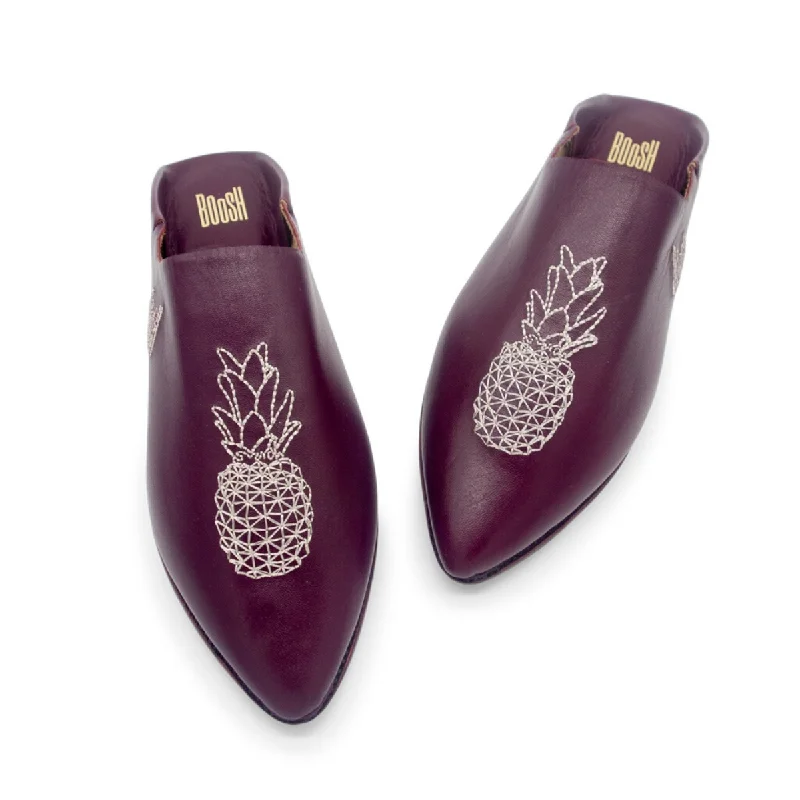 PINEAPPLE BYZANTINE Leather Moroccan Slippers